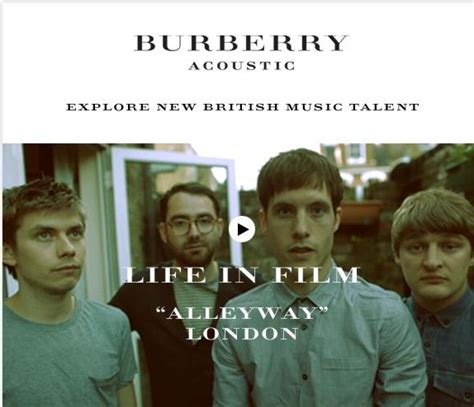 burberry acoustic life in film|Life in Film, Acoustic & Interview .